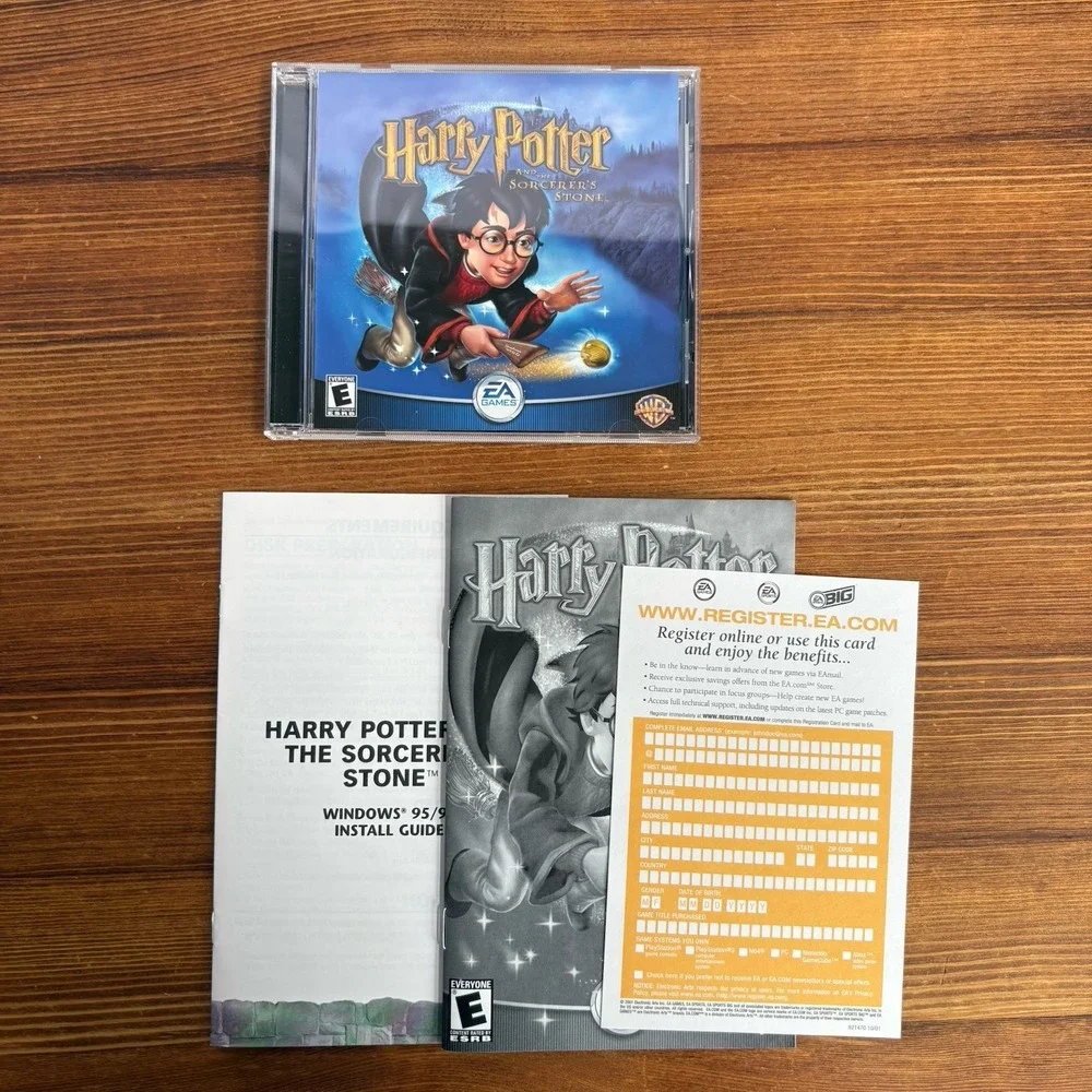 Harry Potter and the Sorcerer's Stone PC CD-ROM Game Complete w/ Manual